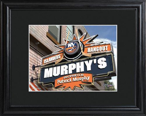 Personalized NHL Pub Sign w/Matted Frame - Islanders