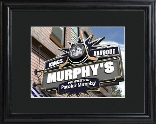 Personalized NHL Pub Sign w/Matted Frame - Kings