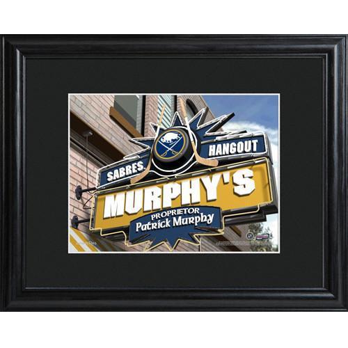 Personalized NHL Pub Sign w/Matted Frame - Sabres