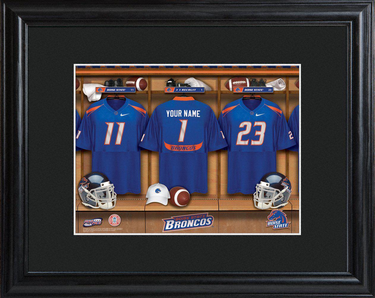 Personalized College Locker Room Sign w/Matted Frame