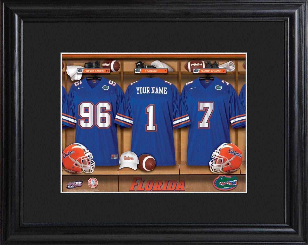 Personalized College Locker Room Sign w/Matted Frame