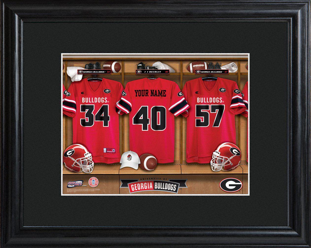 Personalized College Locker Room Sign w/Matted Frame