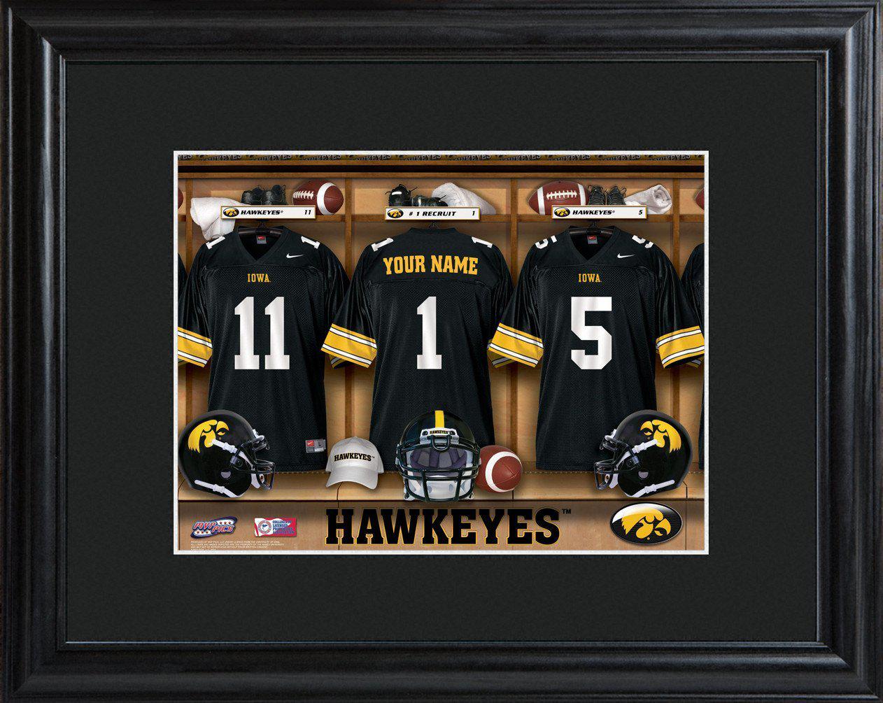 Personalized College Locker Room Sign w/Matted Frame