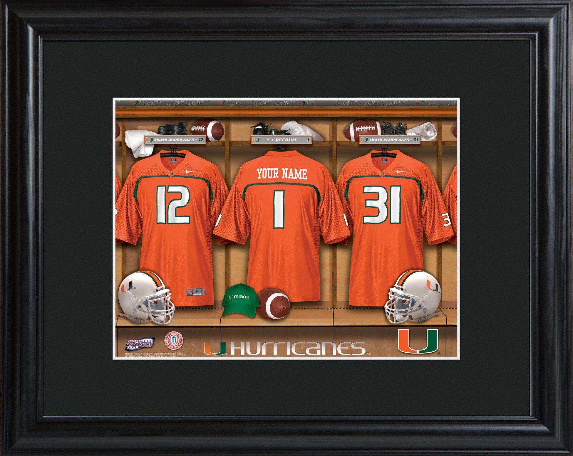 Personalized College Locker Room Sign w/Matted Frame