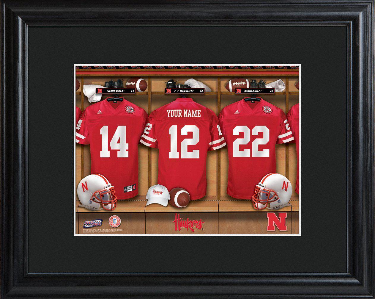 Personalized College Locker Room Sign w/Matted Frame