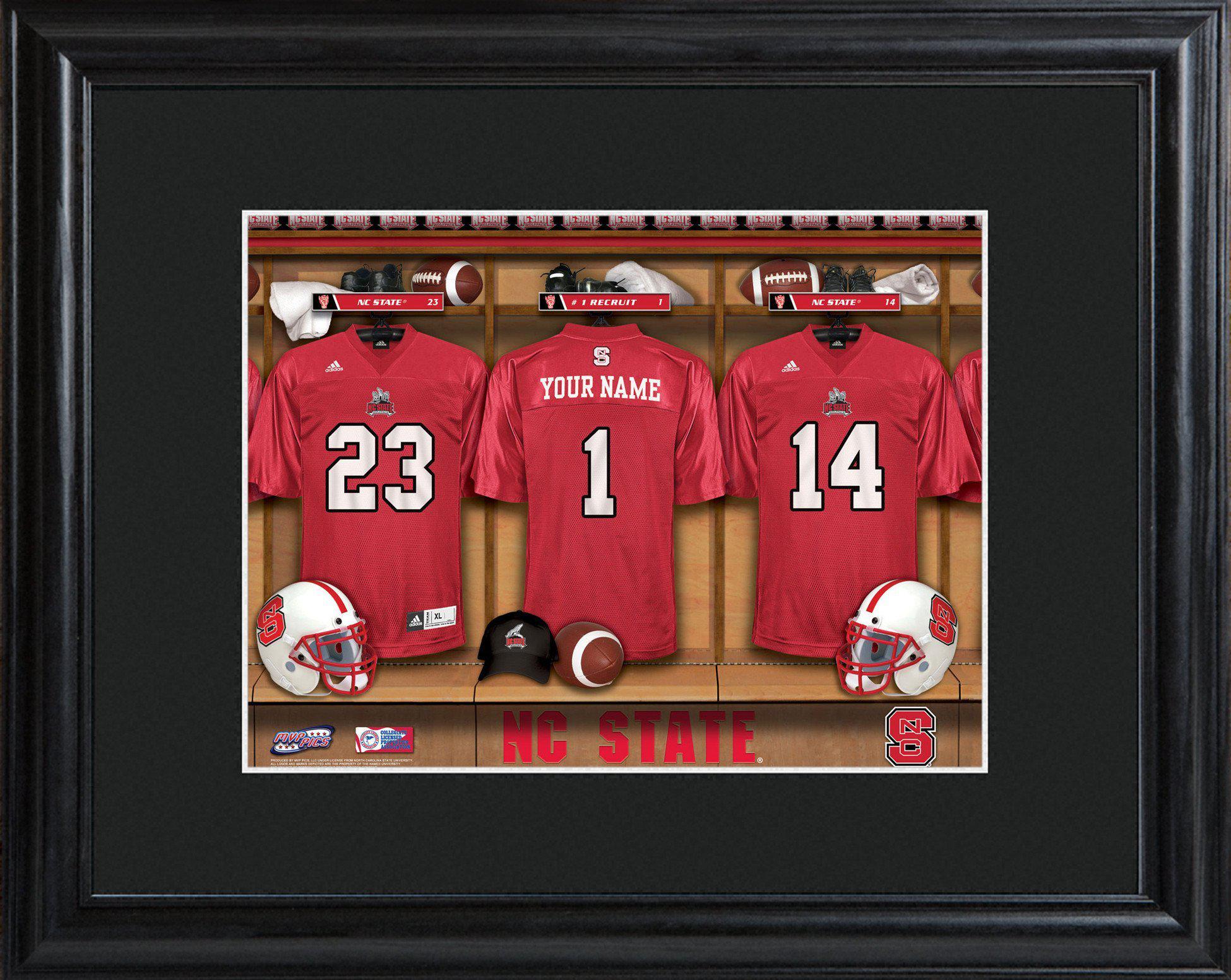 Personalized College Locker Room Sign w/Matted Frame