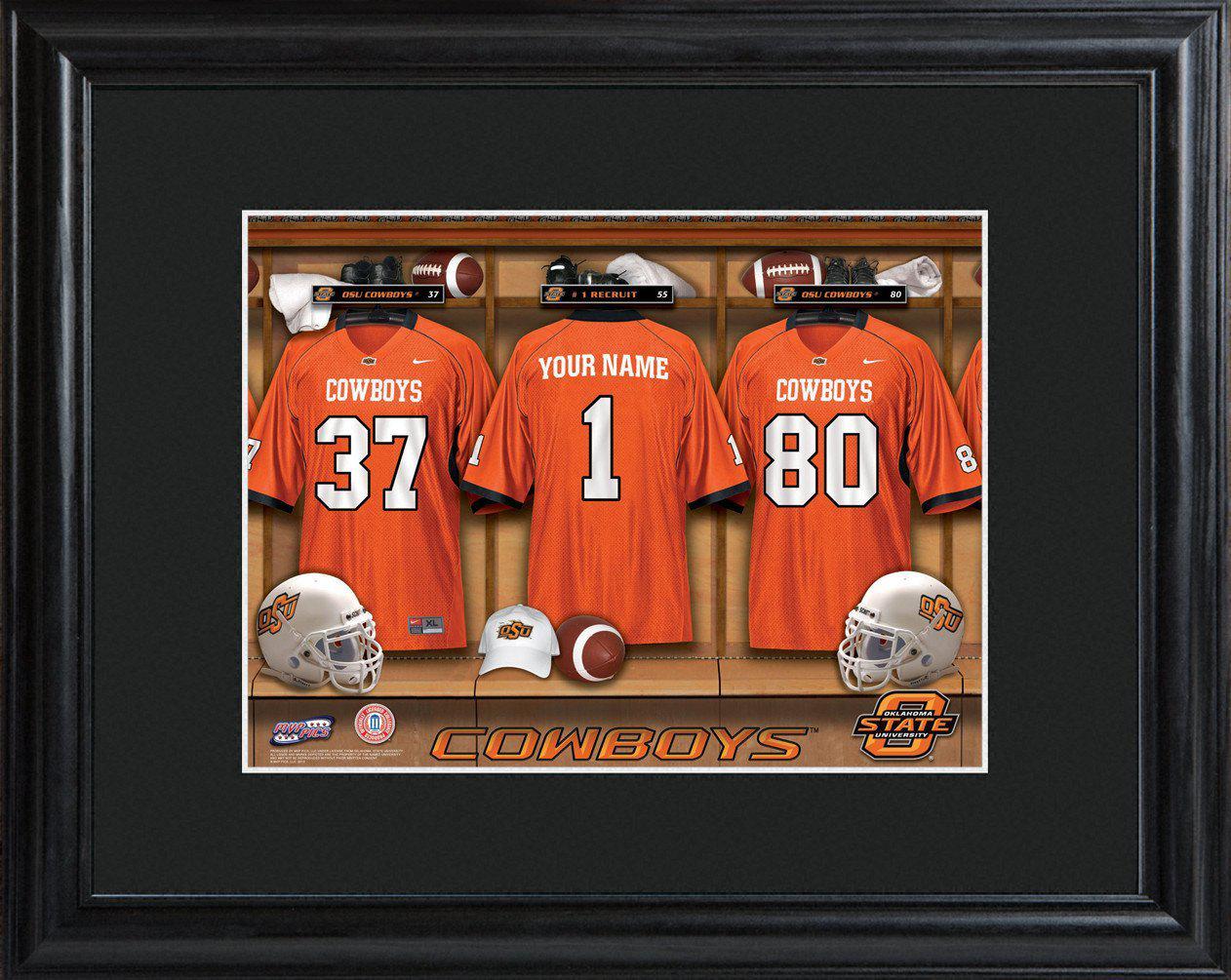 Personalized College Locker Room Sign w/Matted Frame