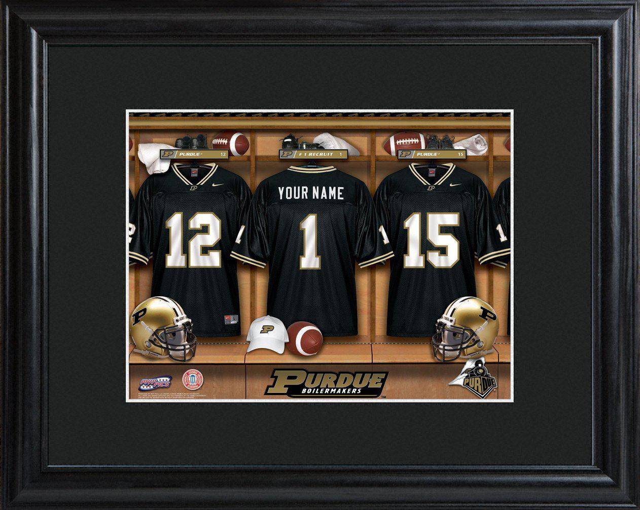 Personalized College Locker Room Sign w/Matted Frame