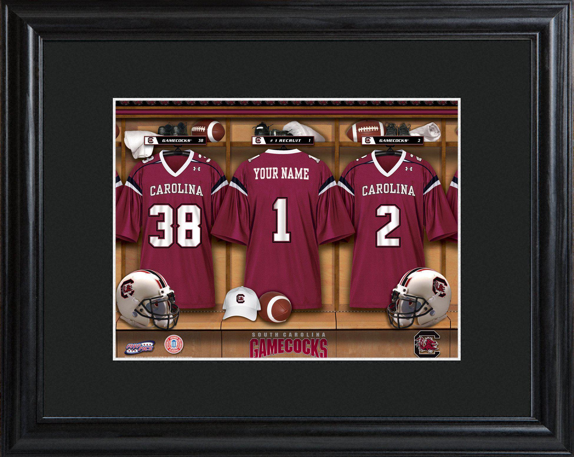 Personalized College Locker Room Sign w/Matted Frame