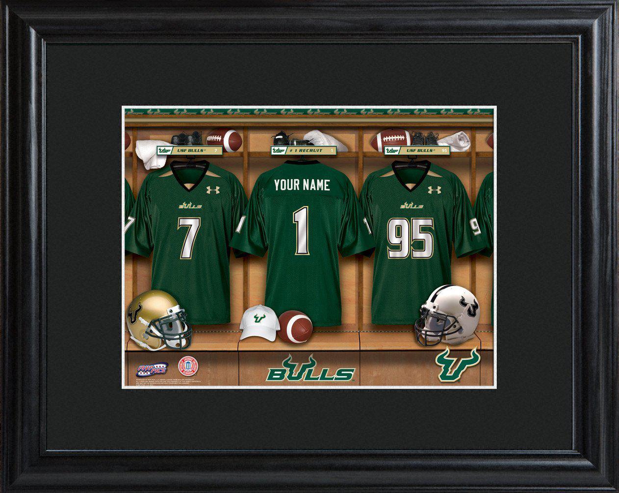 Personalized College Locker Room Sign w/Matted Frame