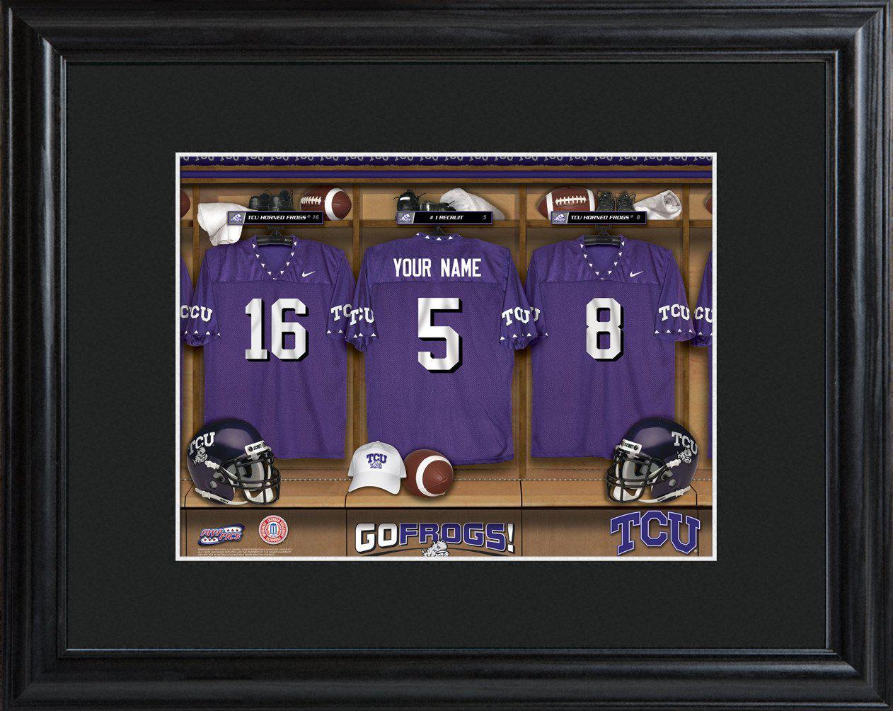 Personalized College Locker Room Sign w/Matted Frame