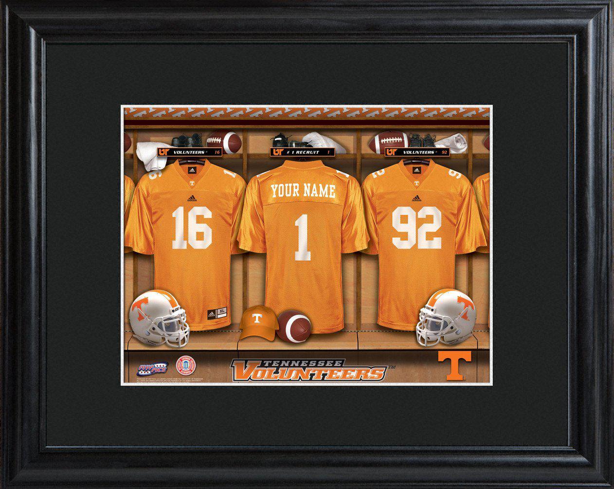 Personalized College Locker Room Sign w/Matted Frame