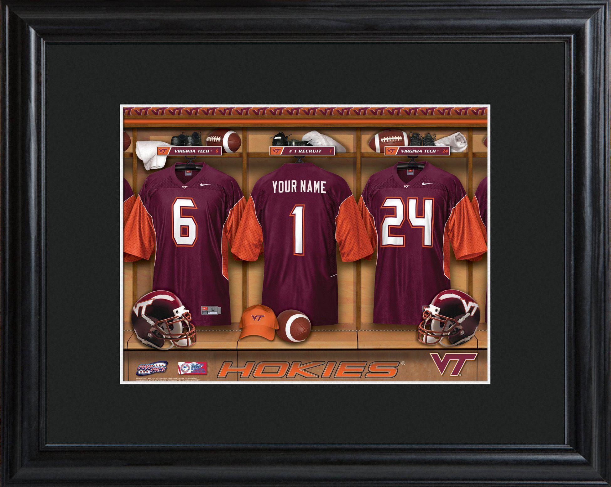 Personalized College Locker Room Sign w/Matted Frame