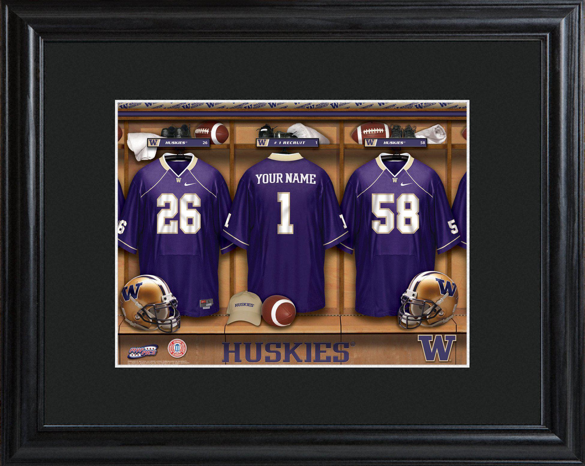 Personalized College Locker Room Sign w/Matted Frame