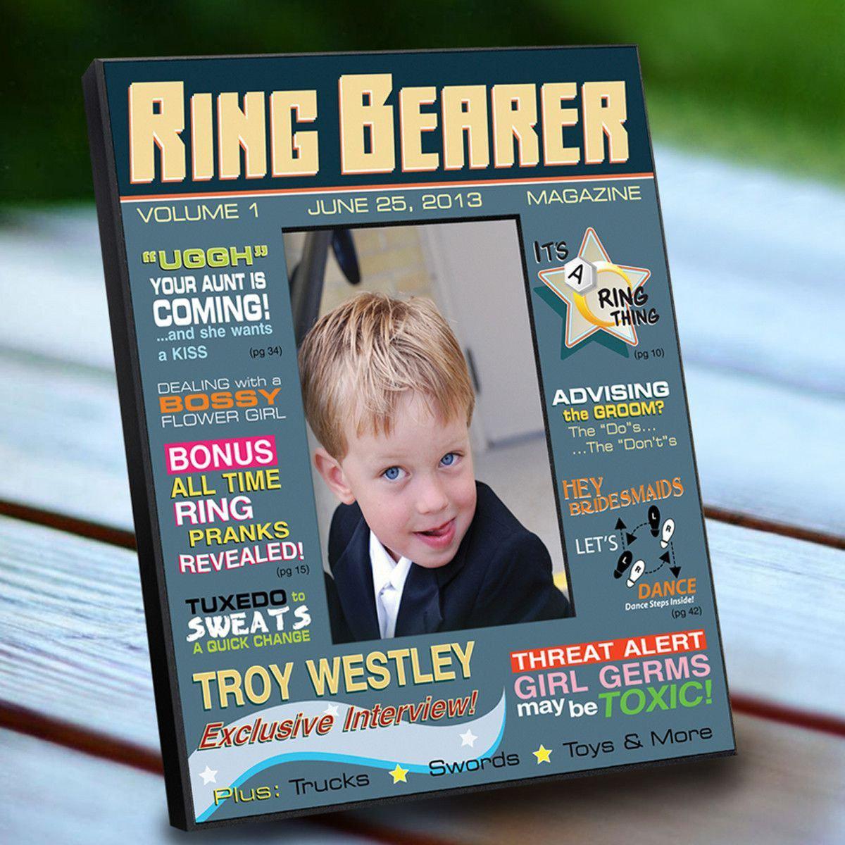 Personalized Ring Bearer Magazine Frame