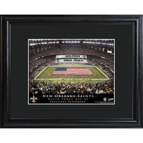 Personalized NFL Stadium Sign w/Matted Frame - Saints