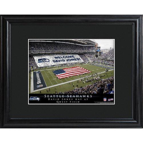 Personalized NFL Stadium Sign w/Matted Frame - Seahawks