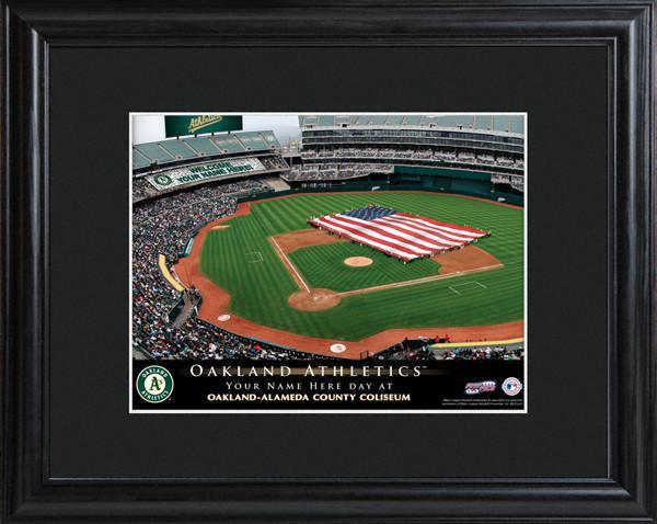 Personalized MLB Stadium Sign w/Matted Frame - Athletics