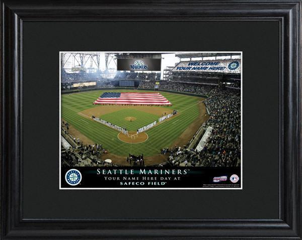 Personalized MLB Stadium Sign w/Matted Frame - Mariners