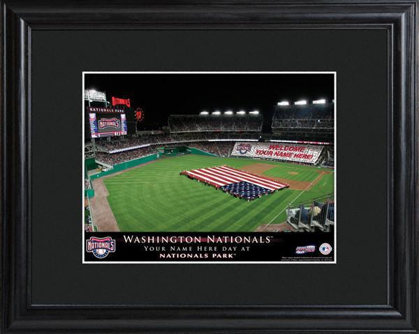 Personalized MLB Stadium Sign w/Matted Frame - Nationals