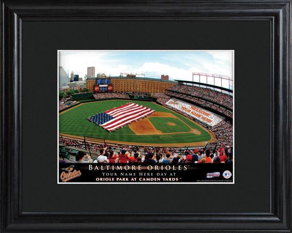 Personalized MLB Stadium Sign w/Matted Frame - Orioles