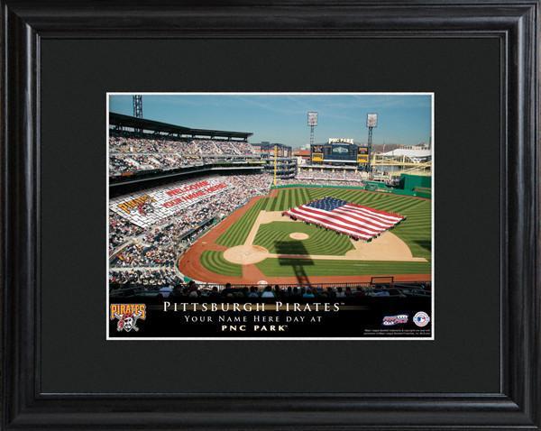 Personalized MLB Stadium Sign  w/Matted Frame - Pirates