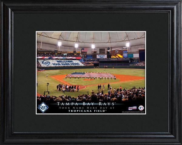 Personalized MLB Stadium Sign w/Matted Frame - Rays