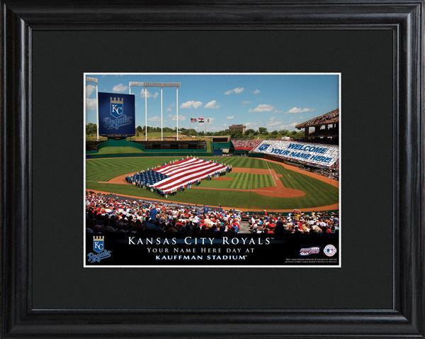 Personalized MLB Stadium Sign w/Matted Frame - Royals