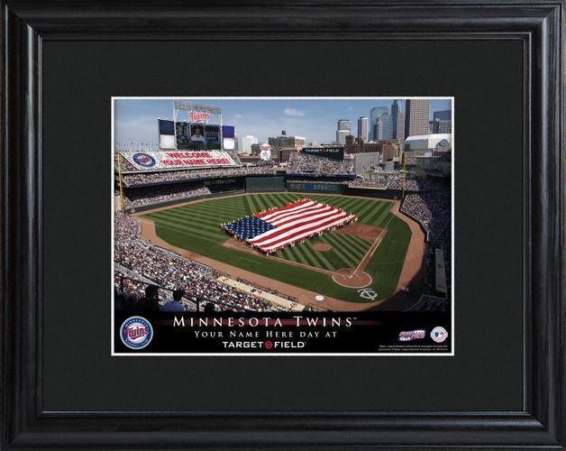 Personalized MLB Stadium Sign w/Matted Frame - Twins