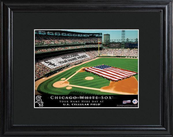 Personalized MLB Stadium Sign w/Matted Frame - White Sox
