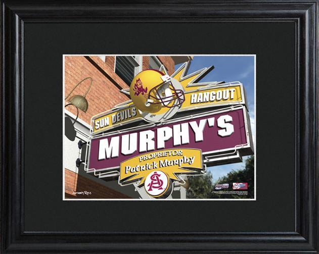 Personalized College Hangout Sign w/Matted Frame