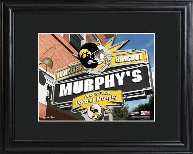 Personalized College Hangout Sign w/Matted Frame