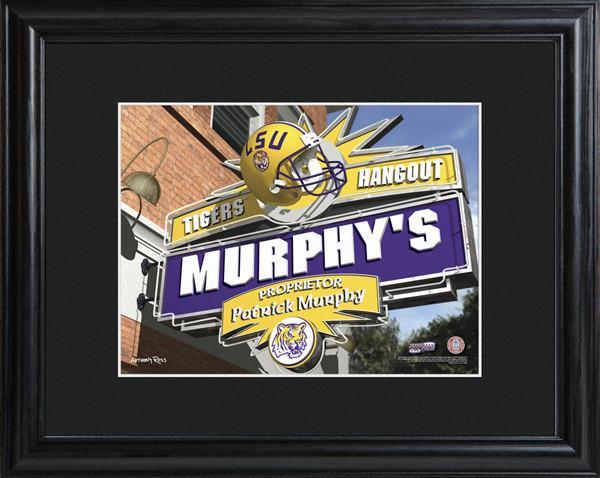 Personalized College Hangout Sign w/Matted Frame