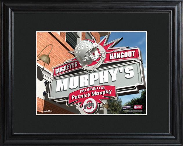 Personalized College Hangout Sign w/Matted Frame