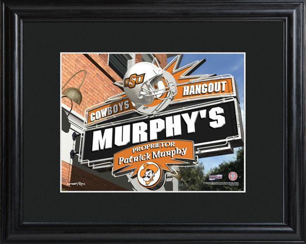 Personalized College Hangout Sign w/Matted Frame