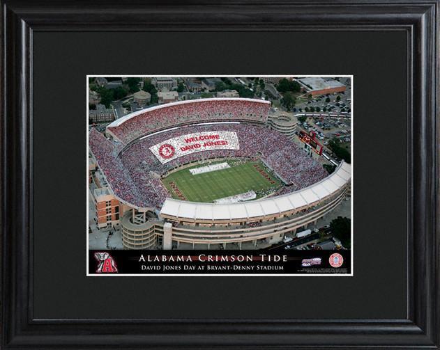 Personalized College Stadium Sign w/Matted Frame