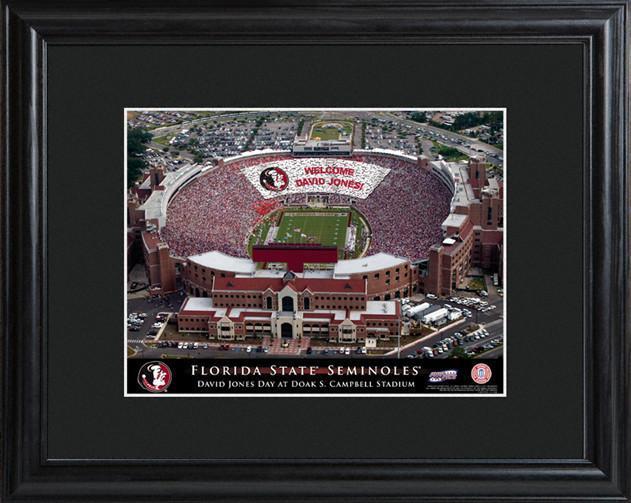 Personalized College Stadium Sign w/Matted Frame