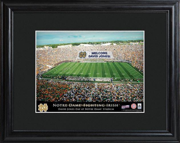 Personalized College Stadium Sign w/Matted Frame