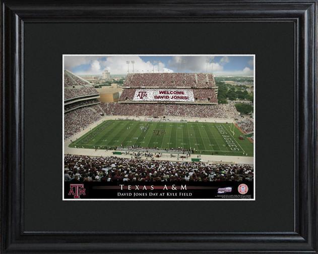 Personalized College Stadium Sign w/Matted Frame