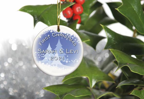 Personalized Holiday Ceramic Ornament