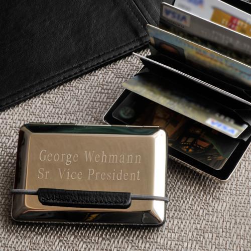 Personalized Business Card Holder - Expandable - Executive Gifts