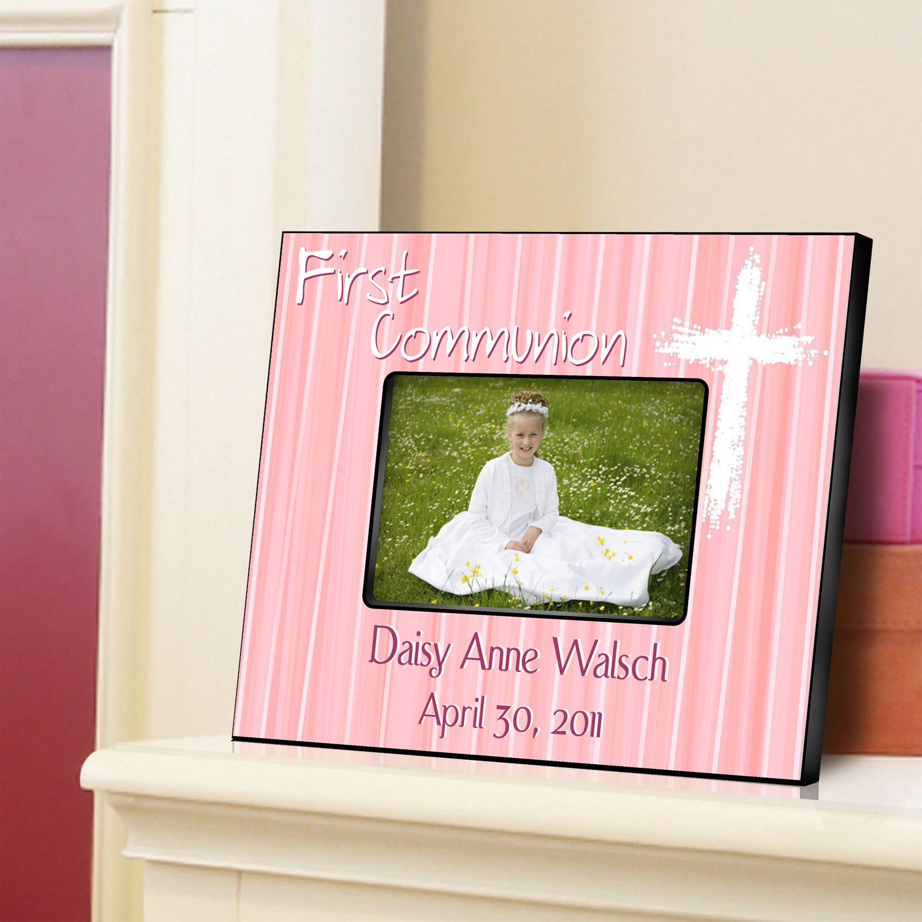 Personalized First Communion Picture Frame-Light of God