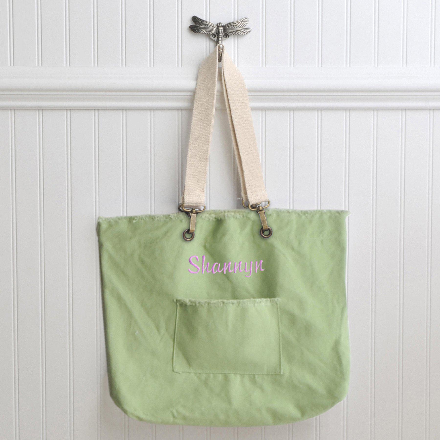 Personalized Canvas Tote Bag - Choose from 4 Colors