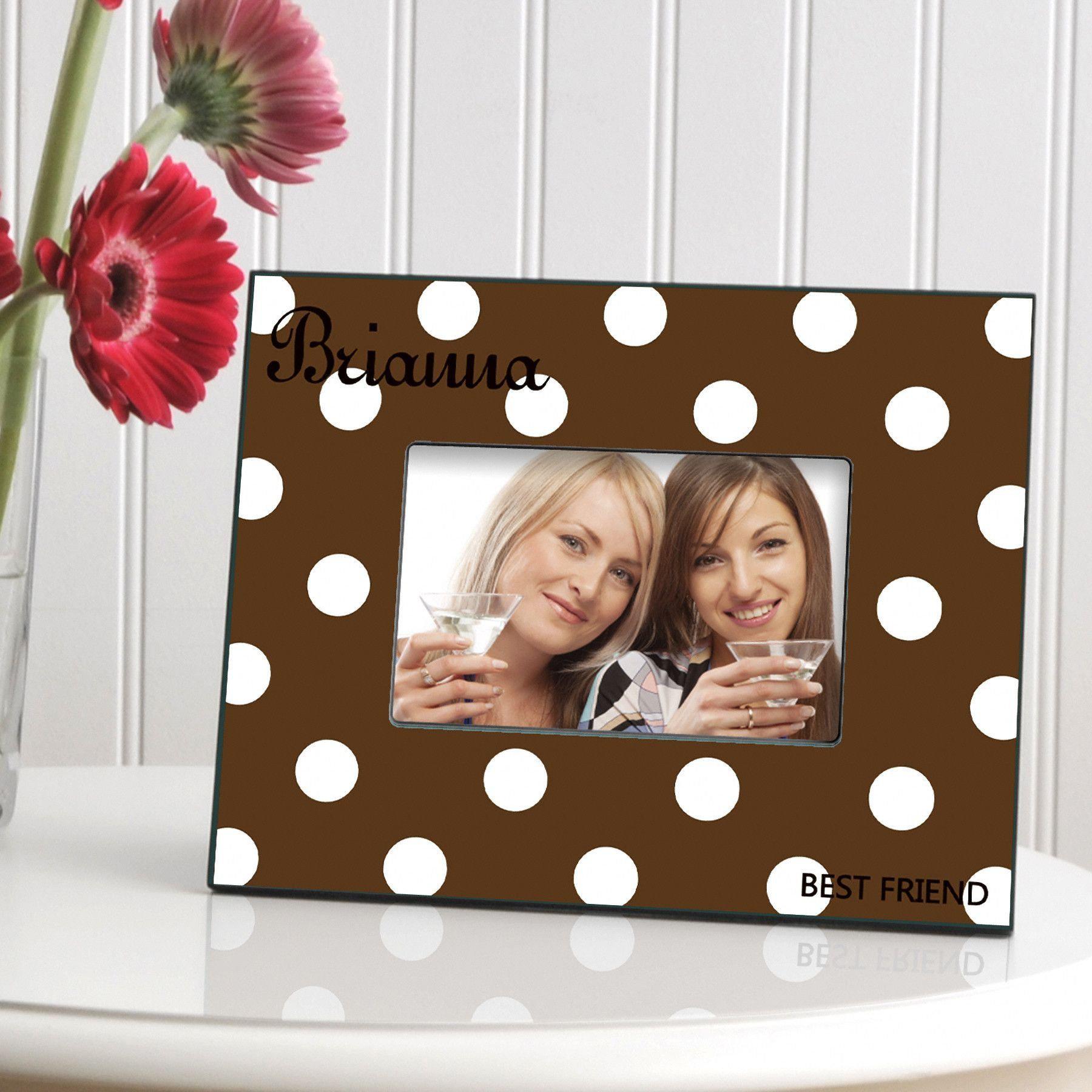 Personalized Polka Dot Picture Frame - All
