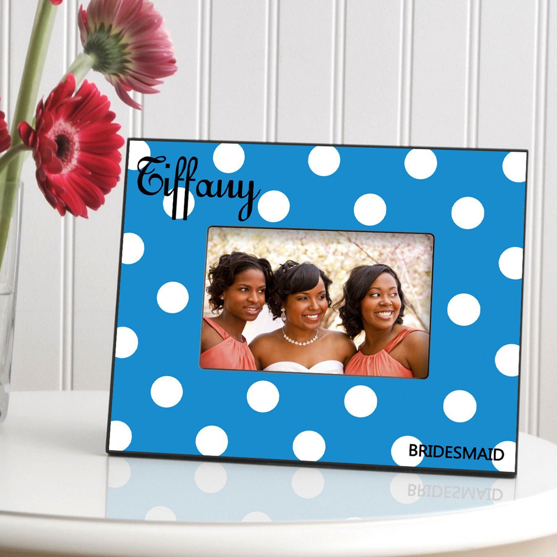 Personalized Polka Dot Picture Frame - All