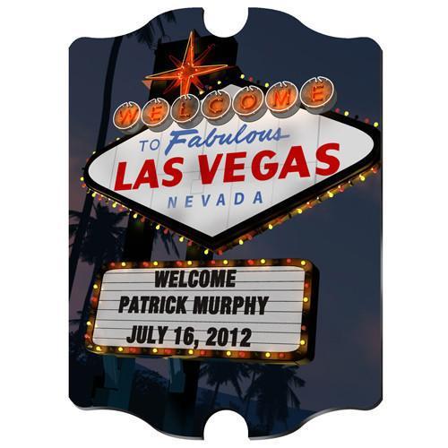 Personalized Marquee Vintage Sign - Vegas Night