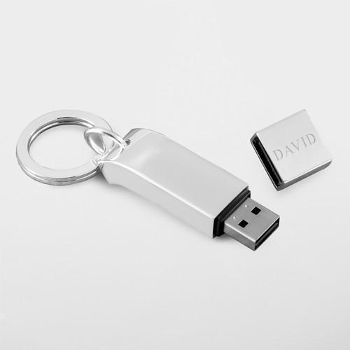 Personalized 2GB USB Flash Drive and Key Chain