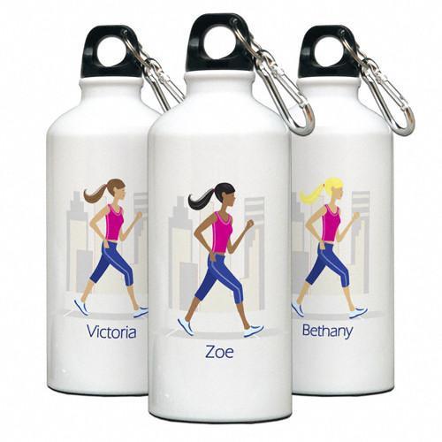 Personalized Go-girl Water Bottle - Golfer, Runner, Shopper, Yoga