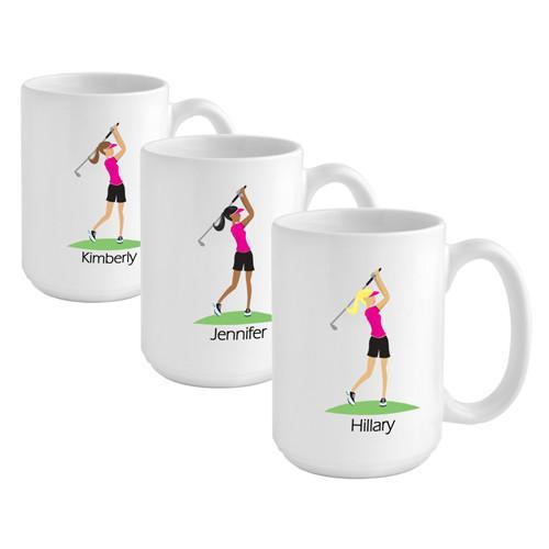 Personalized Go-girl Coffee Mug - Golfer, Runner, Shopper, Yoga