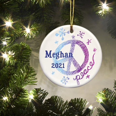 Buy Personalized Kids Colorful Ceramic Ornaments